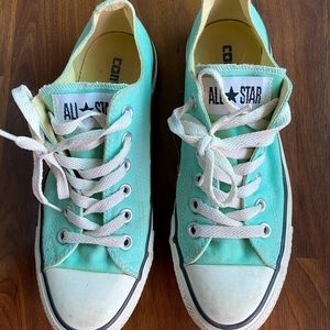 Mint coloured Converse
